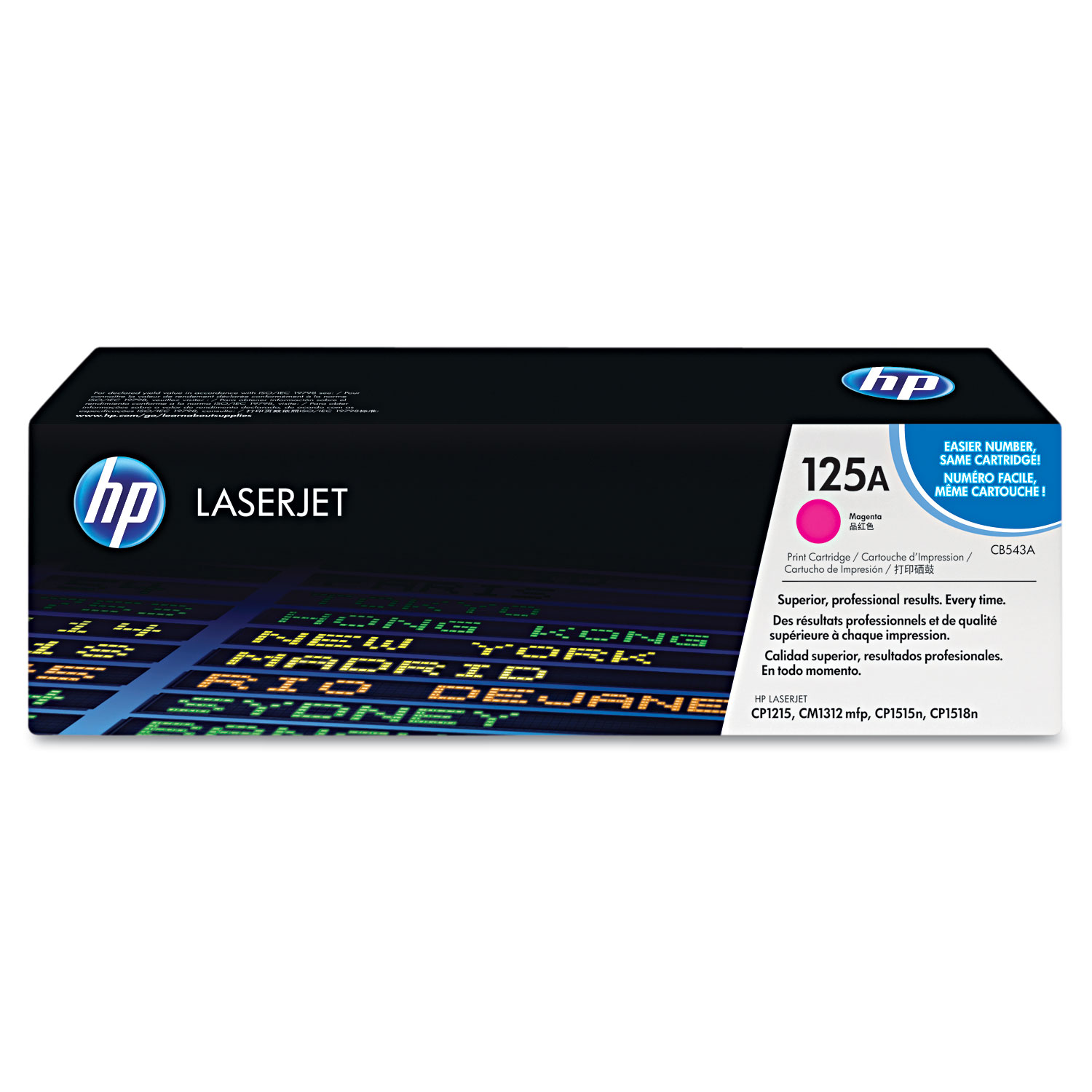 Toner HP CB543A (125A) Original para CP1215 / CP1515 / CM1312 / CM1312MFP / CM1312MFP / CP1215 / CP1515n / CP1518ni Magenta Lacrado com NF e Garantia