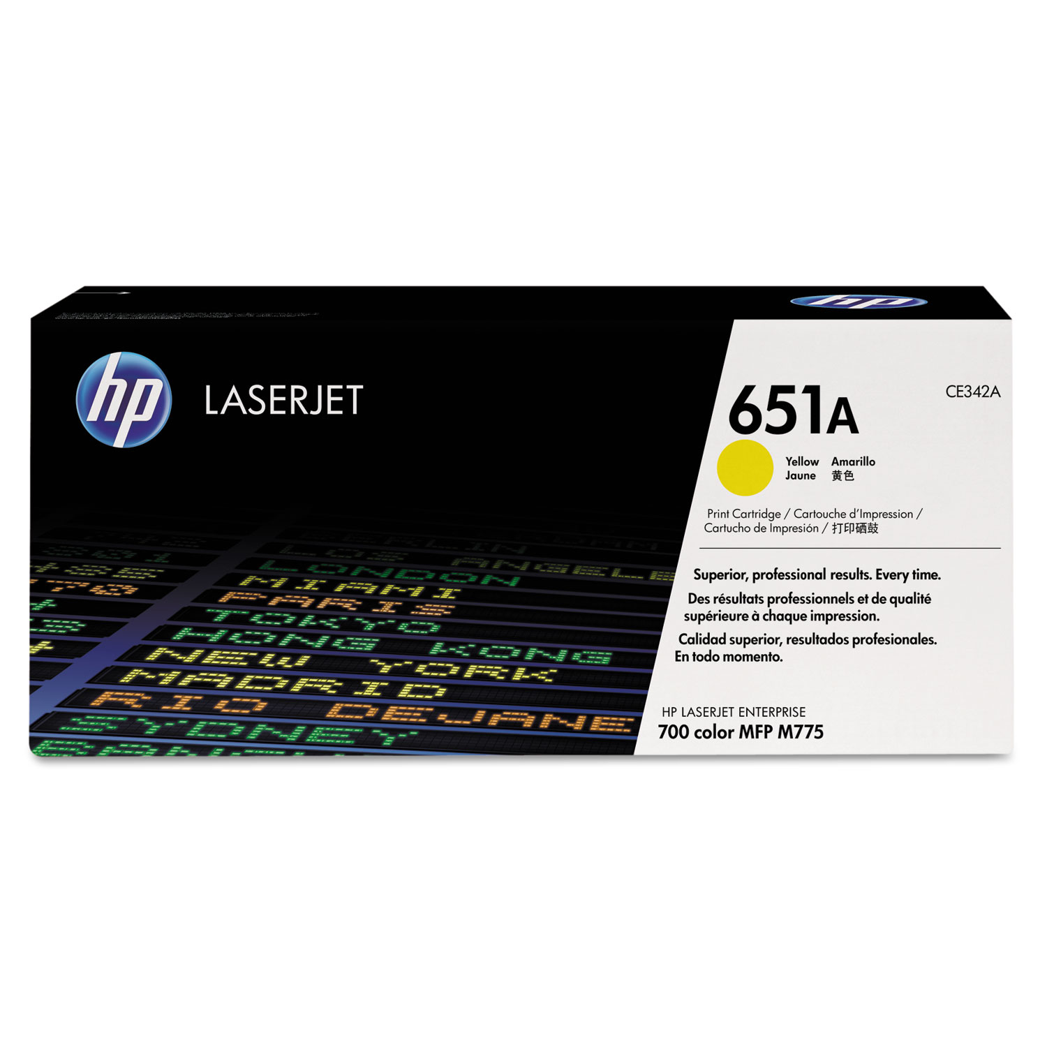 Toner HP CE342A (651A) Original para M775 / M775dn / M775f / M775z / M775z+ Amarelo Lacrado com NF e Garantia de 1 Ano