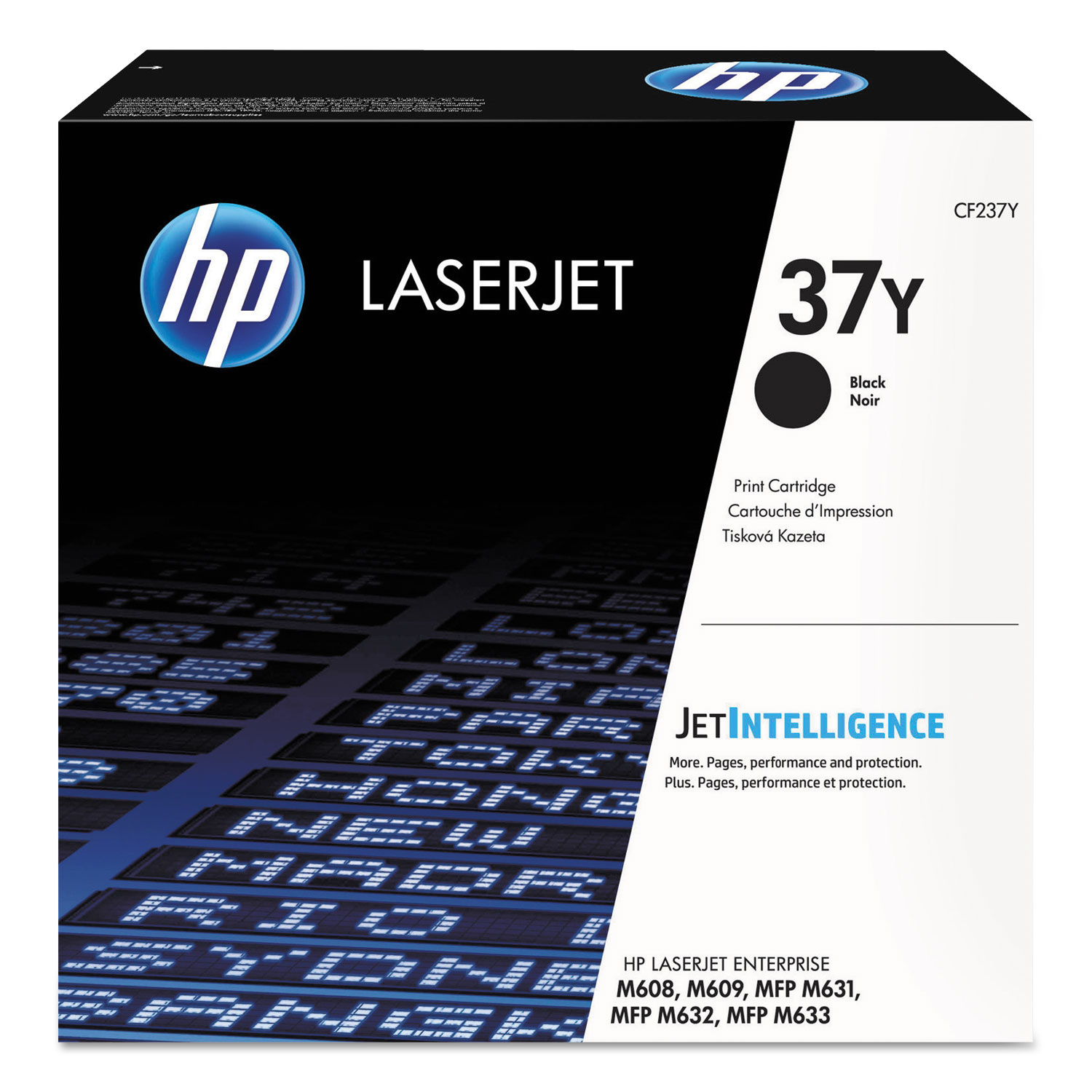 Toner HP CF237Y (37Y) Original para M609 / M632 / M633 / Flow MFP / M631h / M632z / M633z / M608n / M608x / M609dn / M609x / M631z / M632fht / M632h / M633fh Preto Lacrado com NF e Garantia