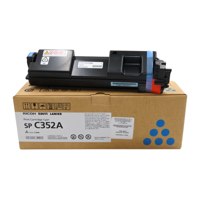 Ricoh 408212 Ciano Original Toner p/ SP C352DN