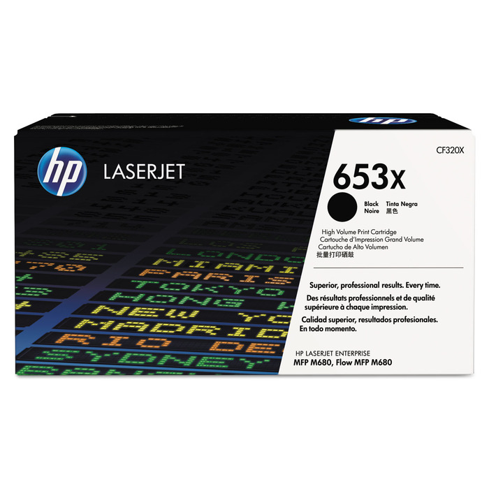 HP CF320X 653X Toner Original Preto p/ M651 M680
