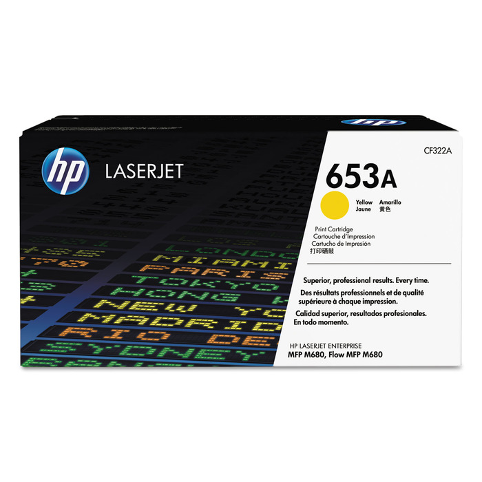 HP CF322A 653A Toner Amarelo Original p/ M651 M680