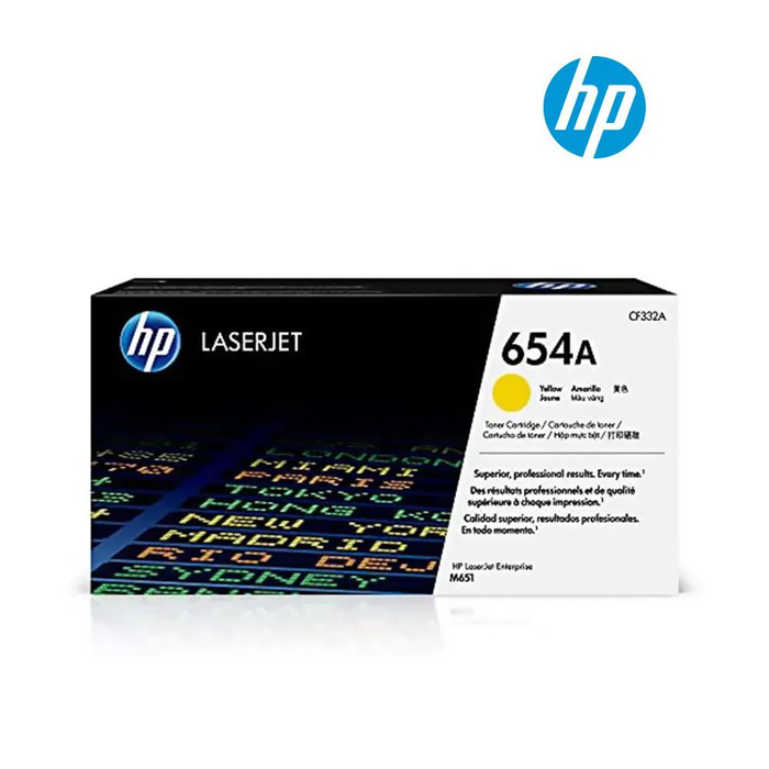 HP CF332A 654A Toner Amarelo Original M651xh