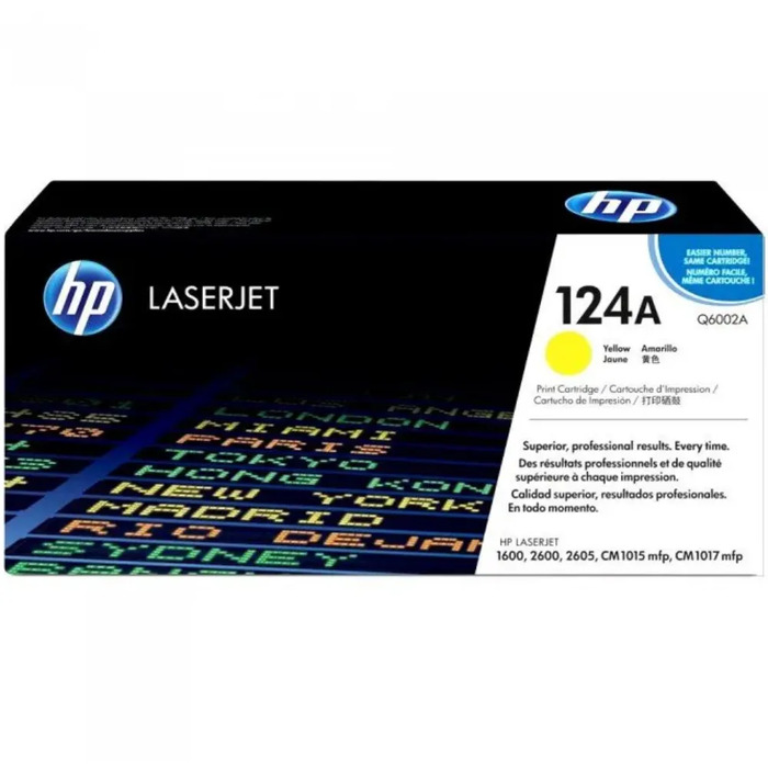 Q6002A 124A HP Toner Amarelo Original para 2605dtn 2605