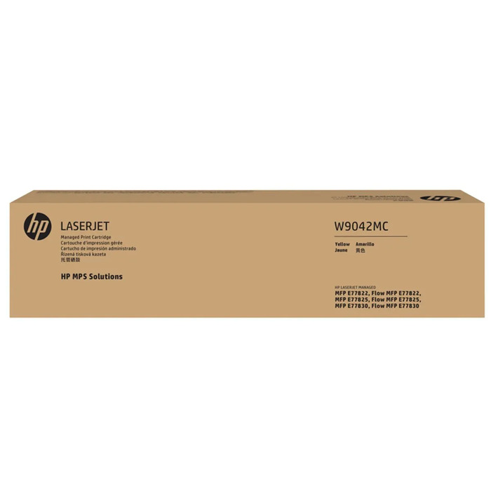 HP W9042MC Amarelo | Toner Original HP E77822 E77825 E77830
