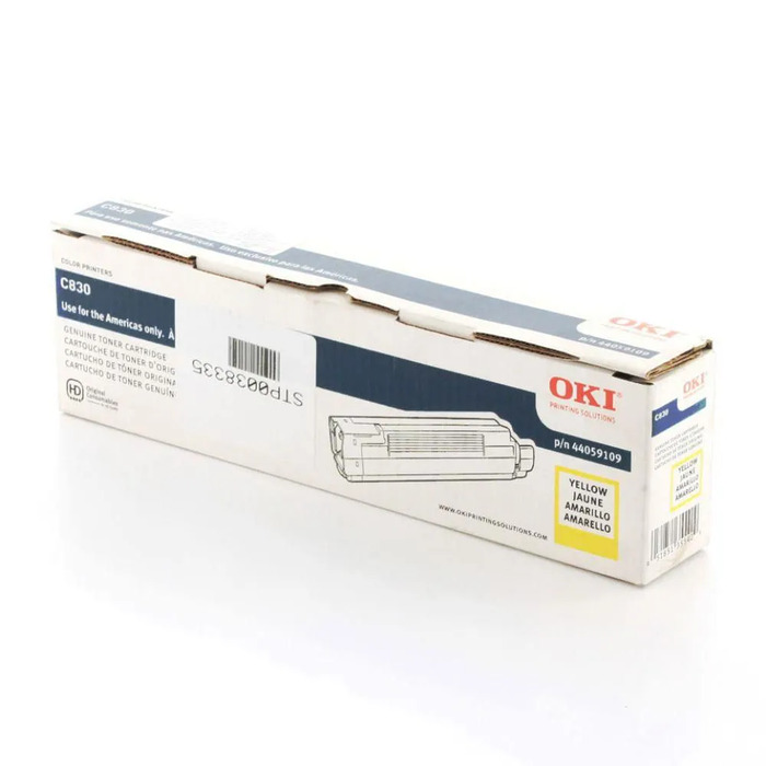 Toner Okidata 44059109 Original para C830 / C830dn / C830dtn Amarelo Lacrado com NF e Garantia de 1 Ano