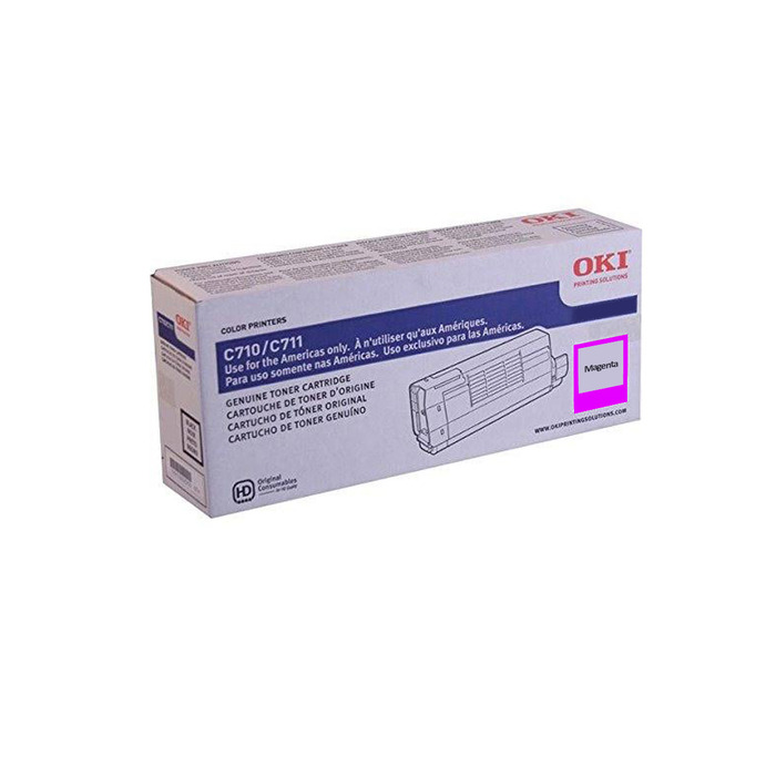 Toner Okidata 44318602 Original para C711 / C711WT Magenta Lacrado com NF e Garantia de 1 Ano