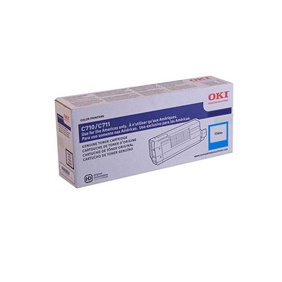 Toner Okidata 44318603 Original para C711 / C711WT Ciano Lacrado com NF e Garantia de 1 Ano
