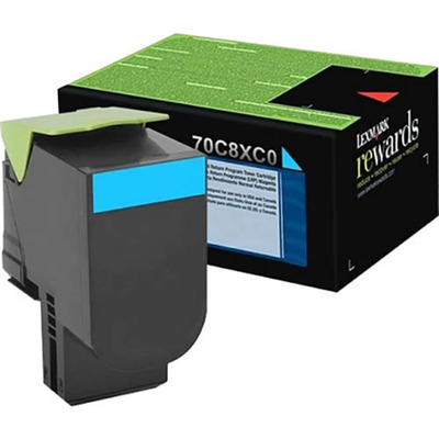 Toner Lexmark 70C8XC0 Original para CS510 / CS510de / CS510dte Ciano Lacrado com NF e Garantia de 1 Ano