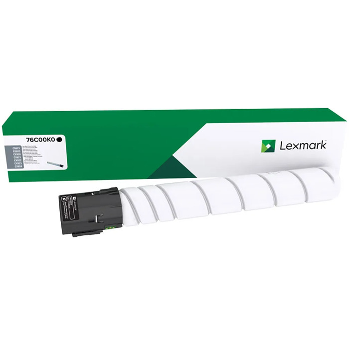 Toner Lexmark 76C00K0 Original para CS921 / CS923 / CX921 / CX922 / CX923 / CX924 / CS921de / CS923de / CX920de / CX921de / CX922de / CX924dxe Preto