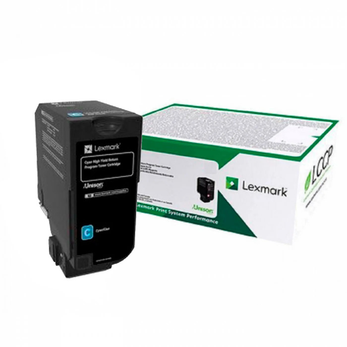 Toner Lexmark 84C4HC0 Original para CX725 / CX725de / CX725dhe / CX725dthe Ciano de Alto Rendimento Lacrado com NF