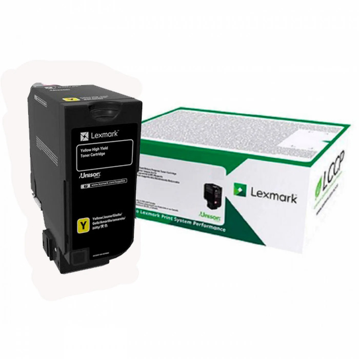 Toner Lexmark 84C4HY0 Original para CX725 / CX725de / CX725dhe / CX725dthe Amarelo de Alto Rendimento Lacrado com NF