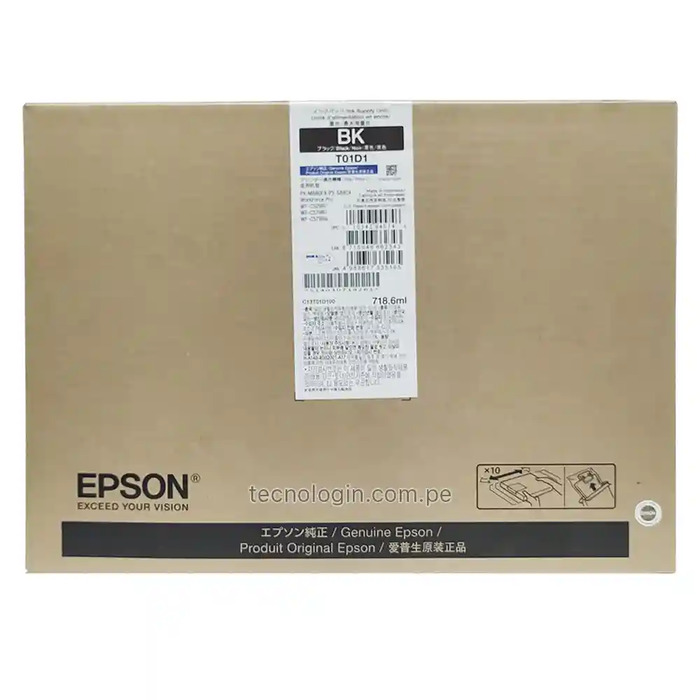 Cartucho Epson T01D100 - T01D Original para WF-C529 WF-C579 / WF-C529RDTW / WF-C529RDW / WF-C579RD2TWF / WF-C579RDTWF / WF-C579RDWF Preto Lacrado