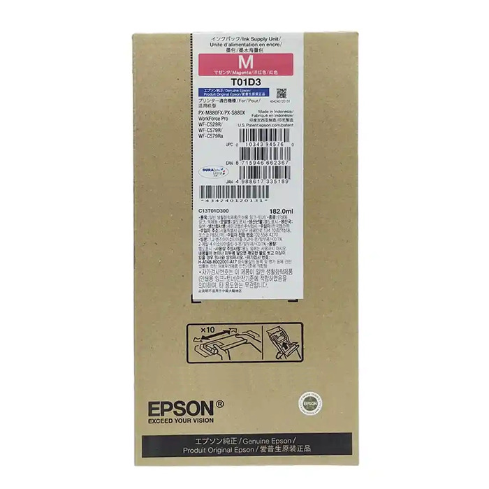 Cartucho Epson T01D300 - T01D Original para WF-C529 WF-C579 / WF-C529RDTW / WF-C529RDW / WF-C579RD2TWF / WF-C579RDTWF / WF-C579RDWF Magenta Lacrado