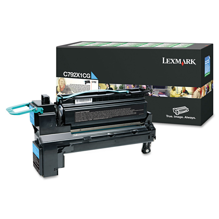 Toner Lexmark C792X1CG Original para C792 / C792DE / C792DHE / C792DTE / C792E Ciano Lacrado com NF e Garantia de 1 Ano