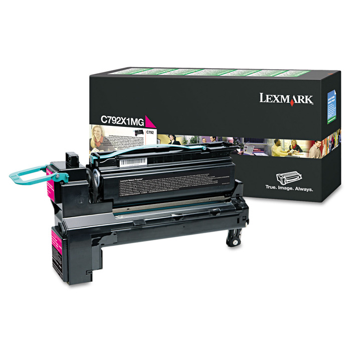 Toner Lexmark C792X1MG Original para C792 / C792DE / C792DHE / C792DTE / C792E Magenta Lacrado com NF e Garantia de 1 Ano
