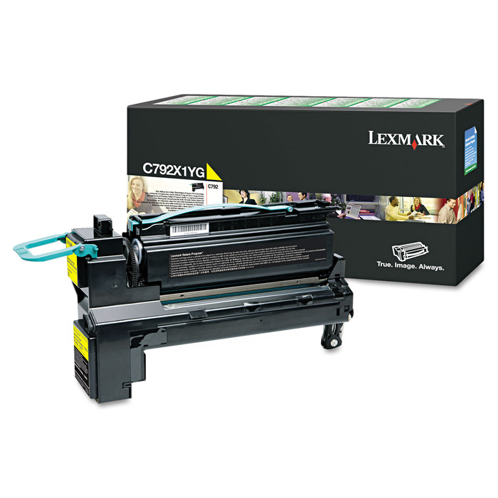 Toner Lexmark C792X1YG Original para C792 / C792DE / C792DHE / C792DTE / C792E Amarelo Lacrado com NF e Garantia de 1 Ano