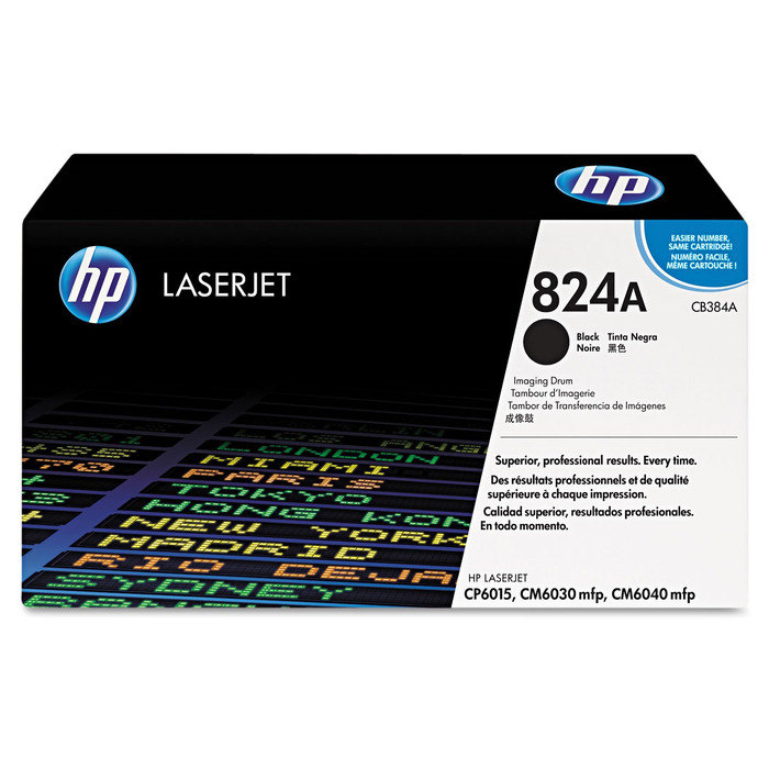 Cilindro HP CB384A (824A) Original para CP6015 / CP6015XH / CP6015XH / CP6015X / CP6015N / CP6015DN Preto Lacrado com NF e Garantia de 1 Ano
