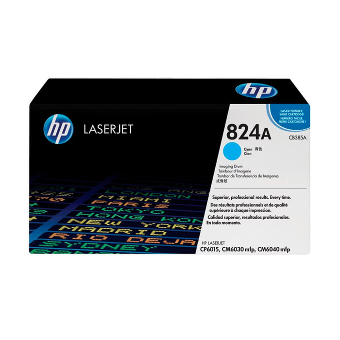 Cilindro HP CB385A (824A) Original para CP6015 / CP6015XH / CP6015XH / CP6015X / CP6015N / CP6015DN Ciano Lacrado com NF e Garantia de 1 Ano
