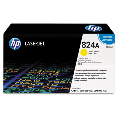 Cilindro HP CB386A (824A) Original para CP6015 / CP6015XH / CP6015XH / CP6015X / CP6015N / CP6015DN Amarelo Lacrado com NF e Garantia de 1 Ano