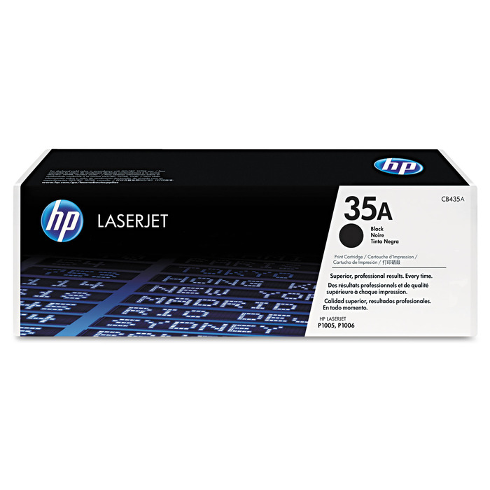 Toner HP CB435A (35A) Original para P1005 / P1006 Preto Lacrado com NF e Garantia de 1 Ano