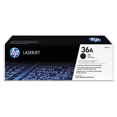 Toner HP CB436A (36A) Original para P1505 / M1120 / M1522 / M1522n / M1522nf / P1505 / P1505n / M1120 / MFP Preto Lacrado com NF e Garantia