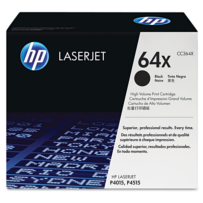 Toner HP CC364X (64X) Original para P4015 / P4515 / P4015dn / P4015tn / P4015n / P4015x / P4515n / P4515tn / P4515x / P4515xm Preto Lacrado com NF