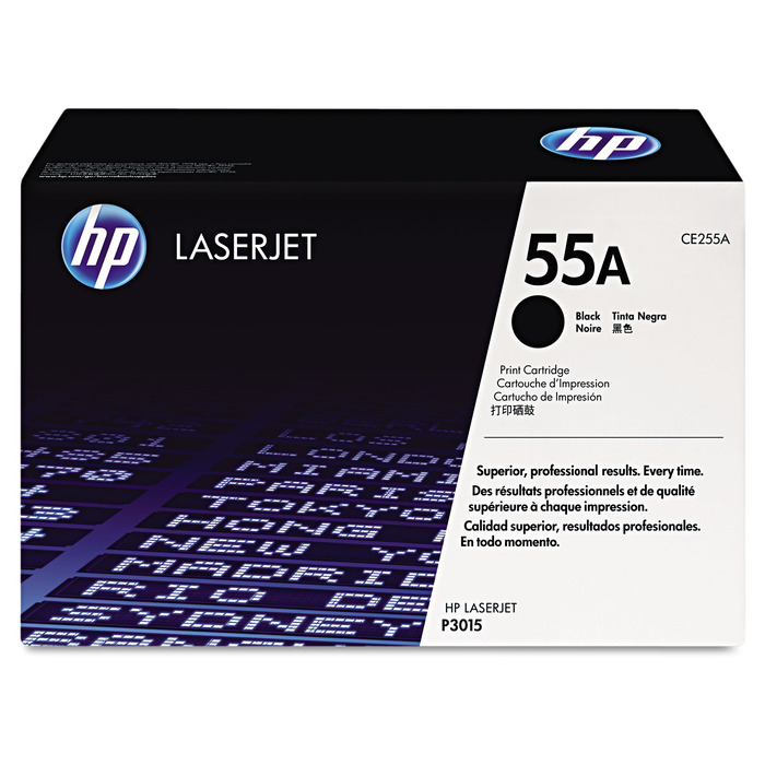 Toner HP CE255A (55A) Original para P3015 / M525 / M521 / M525dn / MFP / M525f / MFP / M525c / P3015 / P3015d / P3015dn / P3015n / P3015x / M521dn