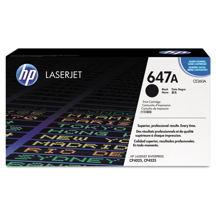 Toner HP CE260A (647A) Original para CP4025 / CP4525 / CP4025dn / CP4025n / CP4525dn / CP4525n / CP4525xh Preto Lacrado com NF e Garantia de 1 Ano