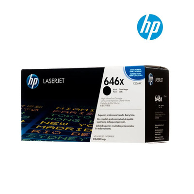 Toner HP CE264X (646X) Original para CM4540 / CM4540 / MFP / CM4540f / MFP / CM4540fskm / MFP Preto Lacrado com NF e Garantia de 1 Ano