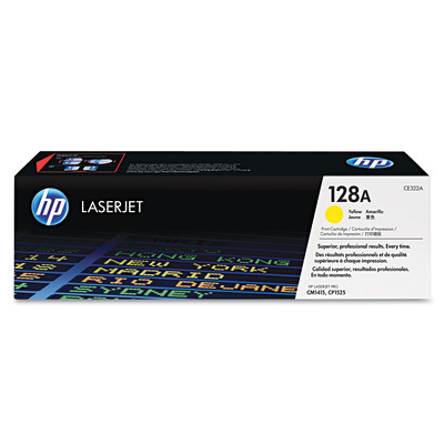 Toner HP CE322A (128A) Original para CP1525 / CM1415 / CM1415fn / MFP / CM1415fnw / MFP / CP1525nw Amarelo Lacrado com NF e Garantia de 1 Ano