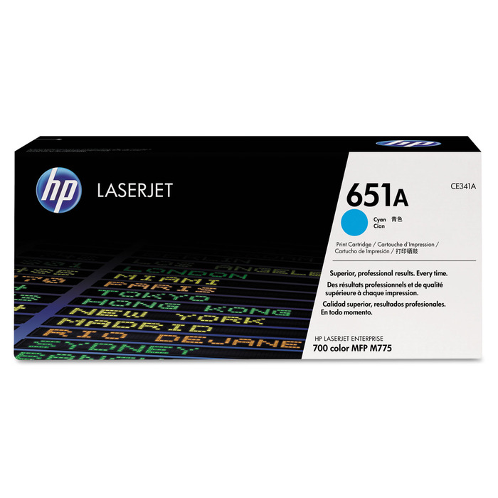 Toner HP CE341A (651A) Original para M775 / M775dn / M775f / M775z / M775z+ Ciano Lacrado com NF e Garantia de 1 Ano