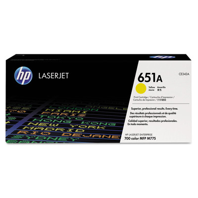 Toner HP CE342A (651A) Original para M775 / M775dn / M775f / M775z / M775z+ Amarelo Lacrado com NF e Garantia de 1 Ano