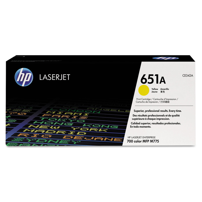 Toner HP CE342A (651A) Original para M775 / M775dn / M775f / M775z / M775z+ Amarelo Lacrado com NF e Garantia de 1 Ano