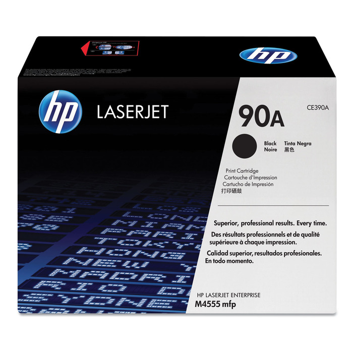 Toner HP CE390A (90A) Original para M4555 / MFP / M601 / M602 / M603 / M601dn / M601n / M602n / M602x / M603dn / M603n / MFP / M4555f / M4555h Lacrado
