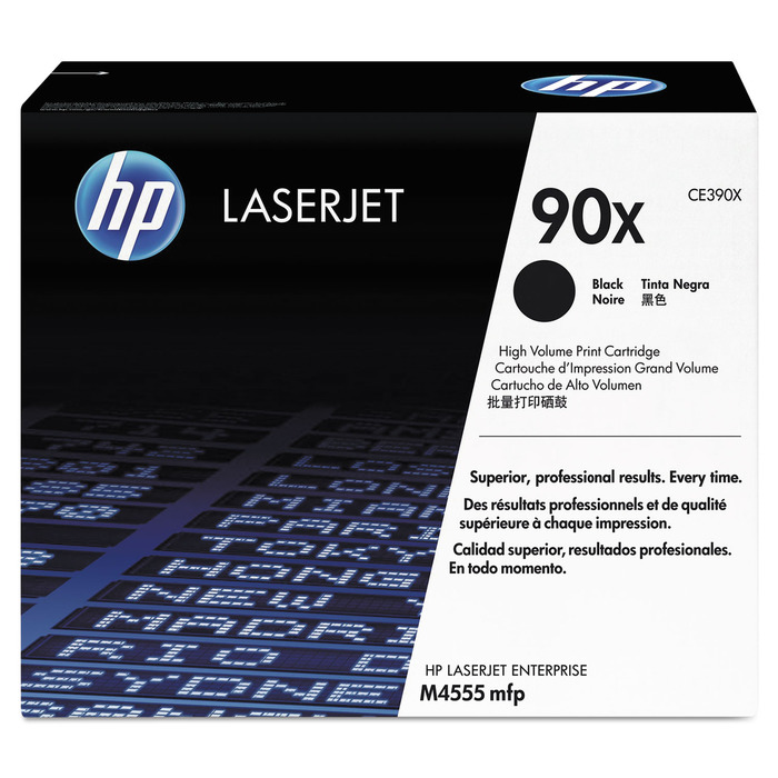 Toner HP CE390X (90X) Original para M602 / M603 / M4555 / MFP / M602n / M602x / M603n / M603xh / M4555f / M4555fskm / M4555h / MFP Preto Lacrado c/ NF