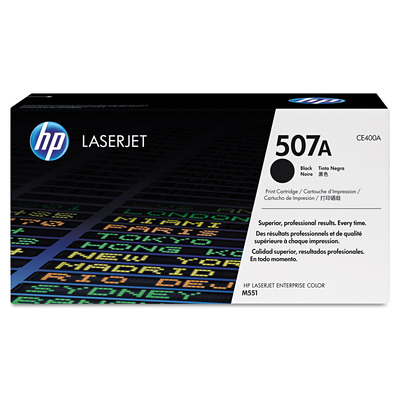 Toner HP CE400A (507A) Original para M551 / M575 / M551dn / M551n / M551xh / MFP / M575dn / MFP / M575f / MFP / M575c / MFP / M570dn Preto Lacrado