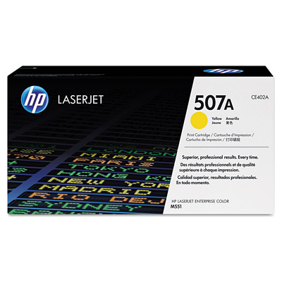 Toner HP CE402A (507A) Original para M551 / M575 / M551dn / M551n / M551xh / MFP / M575dn / MFP / M575f / MFP / M575c / MFP / M570dn Amarelo Lacrado