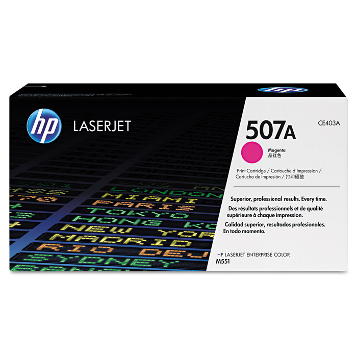 Toner HP CE403A (507A) Original para M551 / M575 / M551dn / M551n / M551xh / MFP / M575dn / MFP / M575f / MFP / M575c / MFP / M570dn Magenta Lacrado