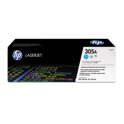Toner HP CE411A (305A) Original para M351 / M375 / M451 / M475 / M375nw / M451dn / M451dw / M451nw / M475dn / M475dw Ciano Lacrado com NF e Garantia