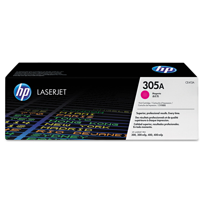 Toner HP CE413A (305A) Original para M351 / M375 / M451 / M475 / M375nw / M451dn / M451dw / M451nw / M475dn / M475dw Magenta Lacrado com NF e Garantia