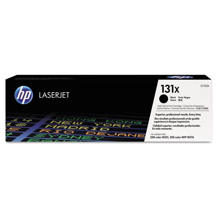 Toner HP CF210X (131X) Original para M251 / M276 / M251nw / MFP / M276nw Preto Lacrado com NF e Garantia de 1 Ano