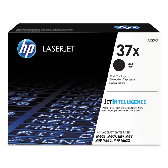 Toner HP CF237X (37X) Original para M608 / M609 / M631 / M632 / M633 / Flow MFP / M633z / M608dn / M608x / M609dh / M631z / M632fht / M633fh / M631h Preto Lacrado com NF e Garantia