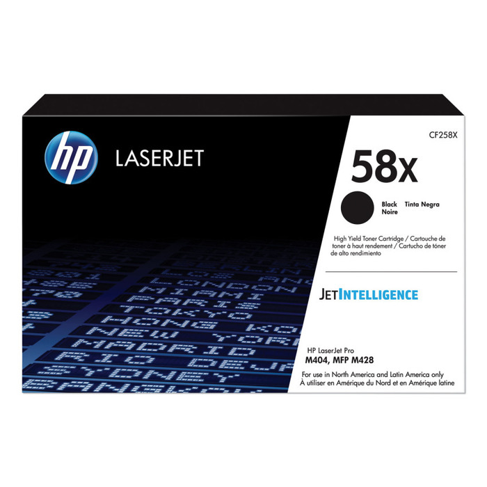 Toner HP CF258X (58X) Original para M404 / M428 / M430 / M406 / M406dn / M430f / M404dw / M404n / M428fdn / M404dn / M428fdw Preto Lacrado com NF e Garantia