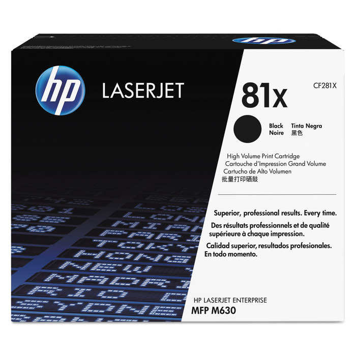 Toner HP CF281X (81X) Original para M605 / M606 / M630 / M605dh / M605dn / M605n / M605x / M606dn / M606x / MFP / M630f / M630h / M630z Lacrado com NF