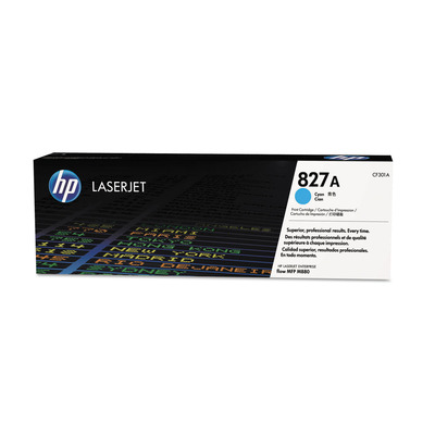Toner HP CF301A (827A) Original para M880 / M880z MFP / M880z+ MFP Ciano Lacrado com NF e Garantia de 1 Ano