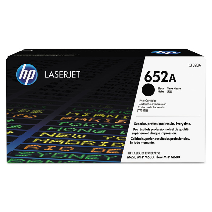 Toner HP CF320A (652A) Original para M651 / M680 / MFP / M680z / M651dn / M651n / M651xh / M680dn / M680f Preto Lacrado com NF e Garantia de 1 Ano