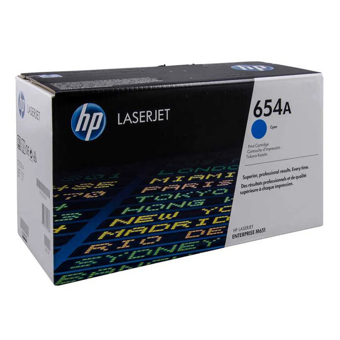 Toner HP CF331A (654A) Original para M651 / M651dn / M651n / M651xh Ciano Lacrado com NF e Garantia de 1 Ano