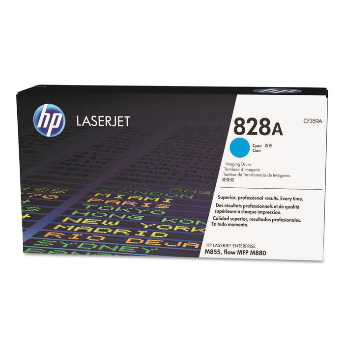 Cilindro HP CF359A (828A) Original para M855 / M880 / Flow M880z / Flow M880z+ MFP / M855dn / M855x+ / M855xh / M855 Ciano Lacrado com NF e Garantia