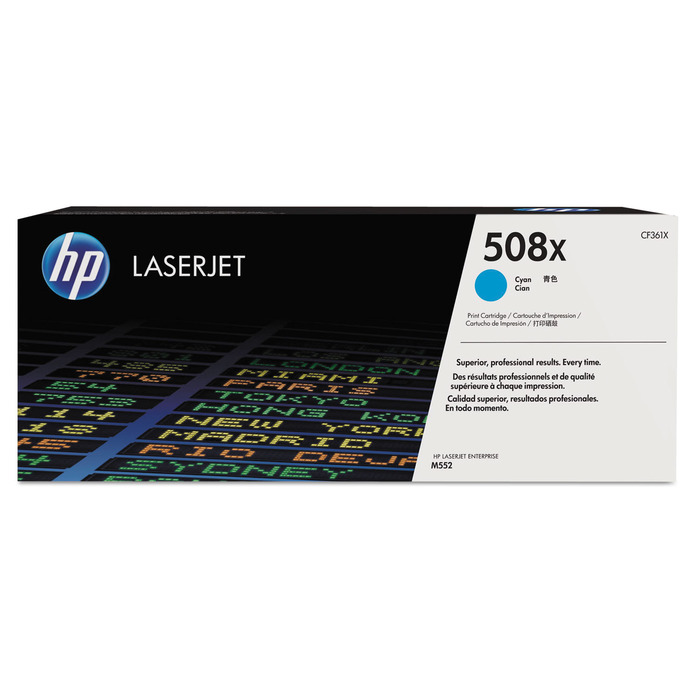 Toner HP CF361X (508X) Original para M553 / M577 / M577c / M577z / M553dh / M553dn / M553n / M553x / M577dn / M577f Ciano Lacrado com NF e Garantia